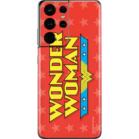 DC Comics Wonder Woman Logo Galaxy S21 Ultra 5G Skin